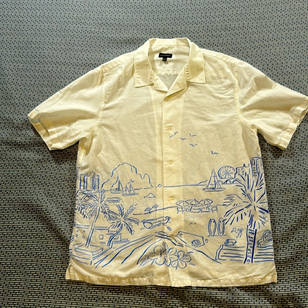 Club Monaco Seaside Print Shirt